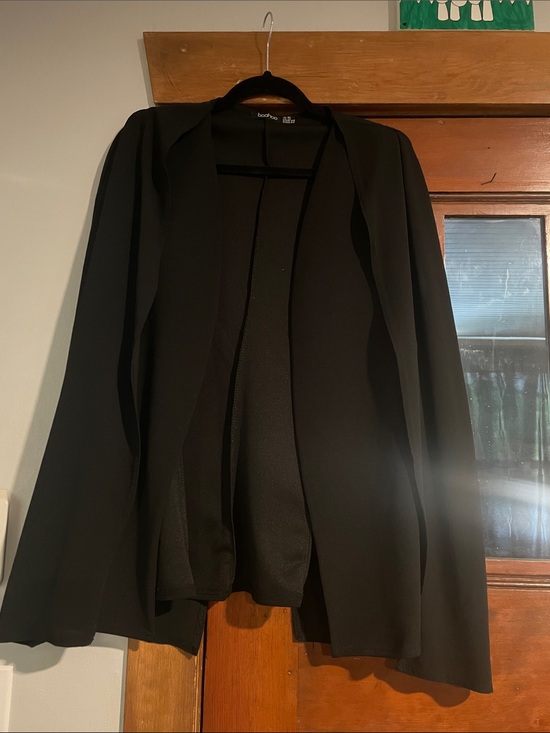 Boohoo Jackets & Blazers - Boohoo Black Open-Front Women's Blazer